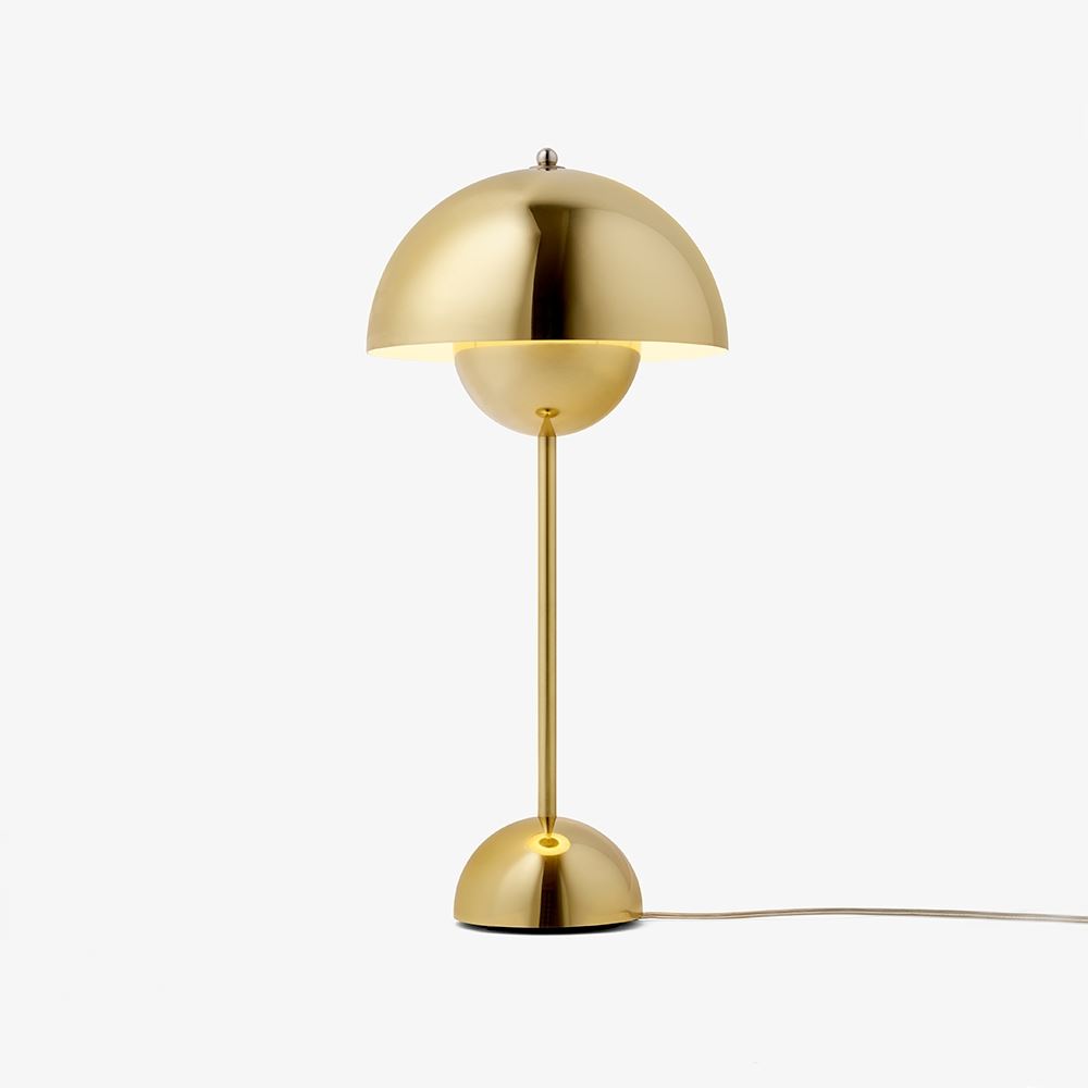 Flowerpot Vp3 Table Lamp Polished Brass