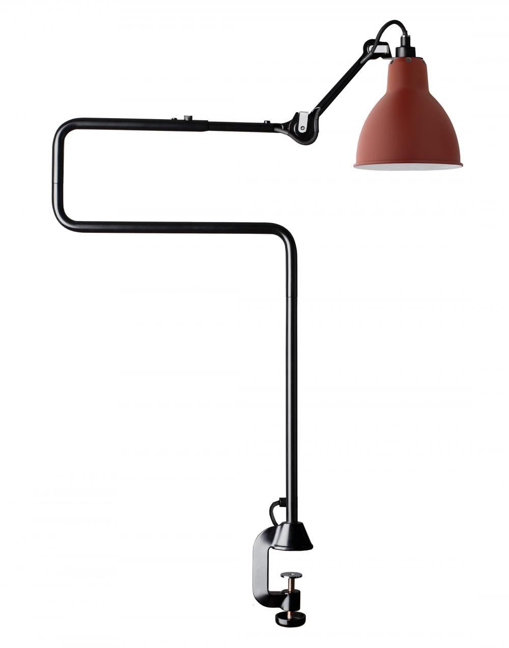 Lampe Gras 211311 Architect Lamp Red Shade Round