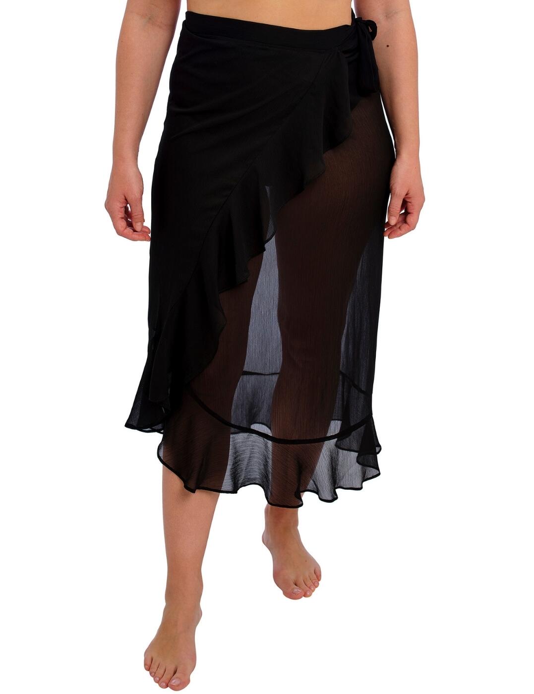 Elevate your beach wardrobe with the timeless Nauru sarong by Fantasie. This versatile, multiway sarong can be worn as a chic skirt cover-up or a sophisticated knee-grazing dress, offering infinite styling possibilities for your poolside fashion. Crafted from soft, lightweight fabric, its sheer finish stays cool and flowing ensuring comfort on even the hottest days. The delicate frill edge detail adds a touch of glamorous femininity, making this sarong the ideal addition to any swimwear ensemble. Shop alternative options from the Nauru collection to curate your perfect look.