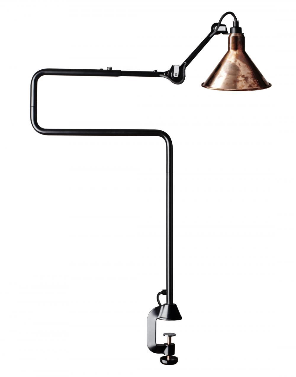 Lampe Gras 211311 Architect Lamp Raw Copper Shade With White Interior Conic