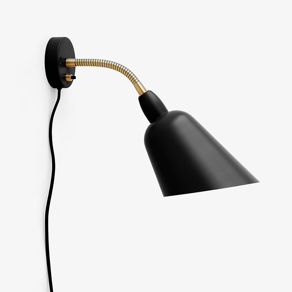 Bellevue Wall Light Black Brass