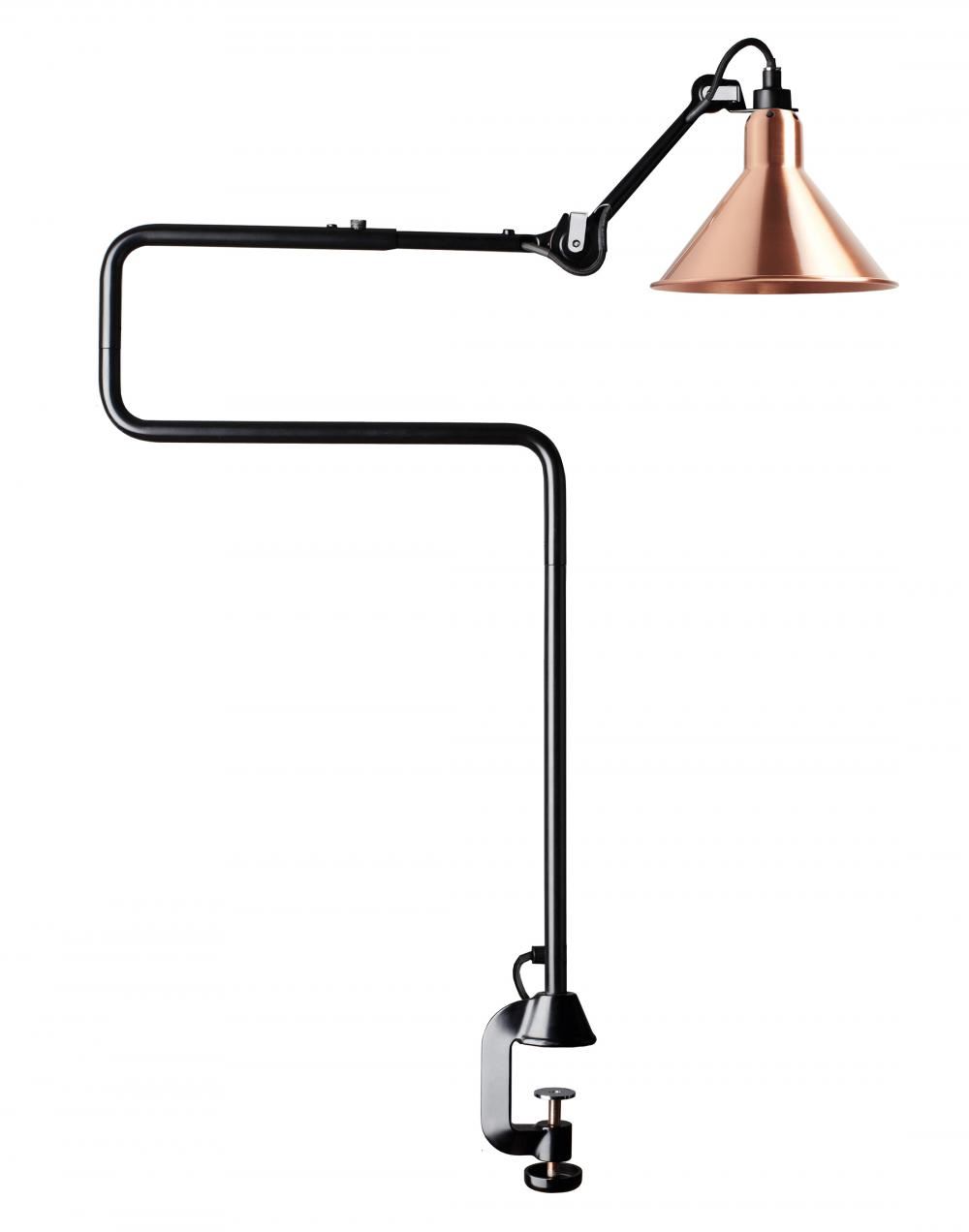 Lampe Gras 211311 Architect Lamp Copper Shade With White Interior Conic