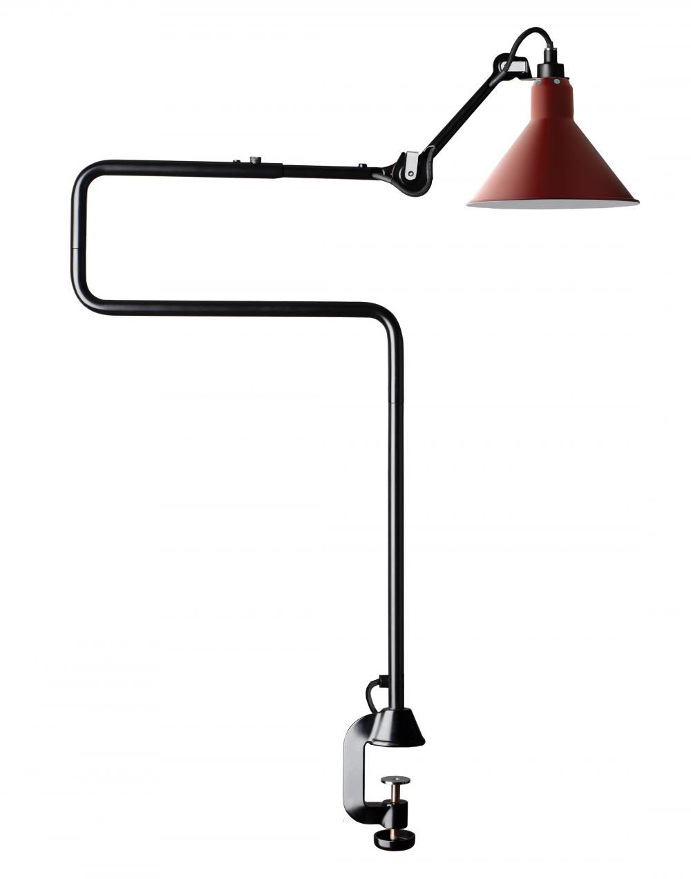Lampe Gras 211311 Architect Lamp Red Shade Conic