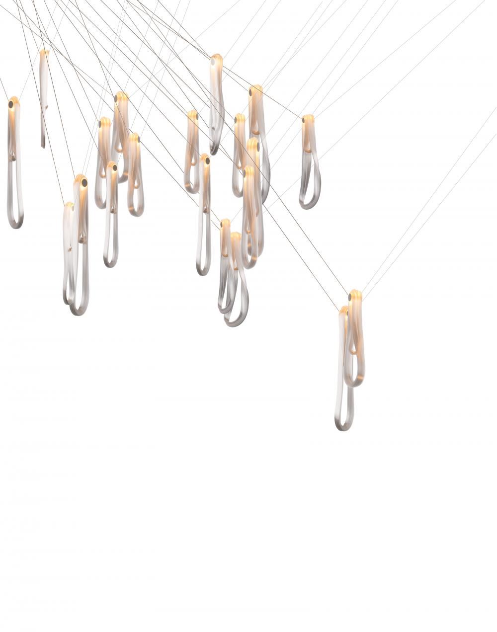 Bocci Series 87 Pendant 11 36 Pieces 20 Pendant Rectangle Canopy 18w Led Clear Designer Pendant Lighting