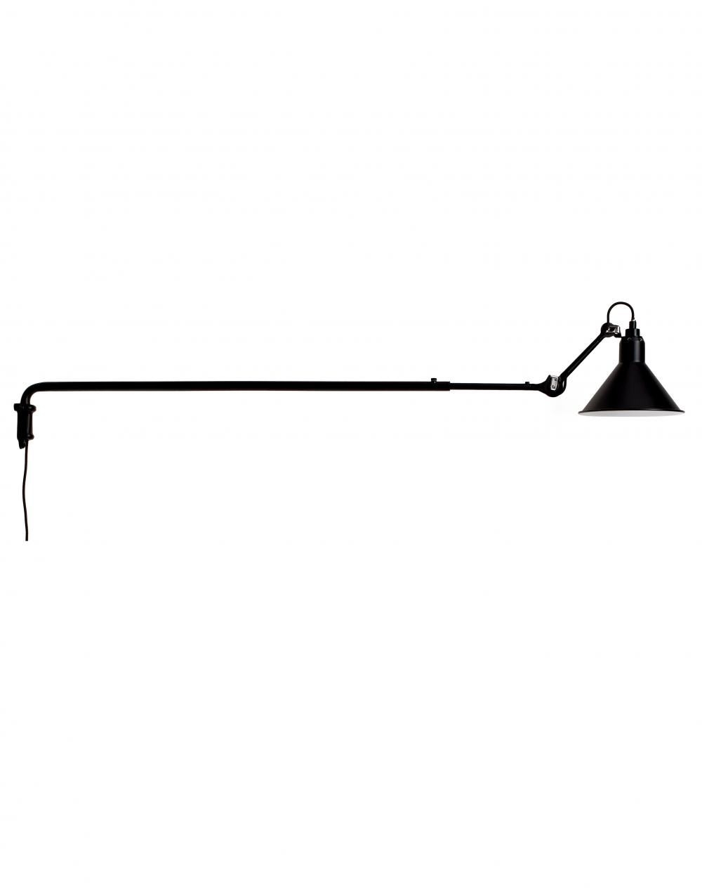 Lampe Gras 213 Wall Light Black Shade Conic