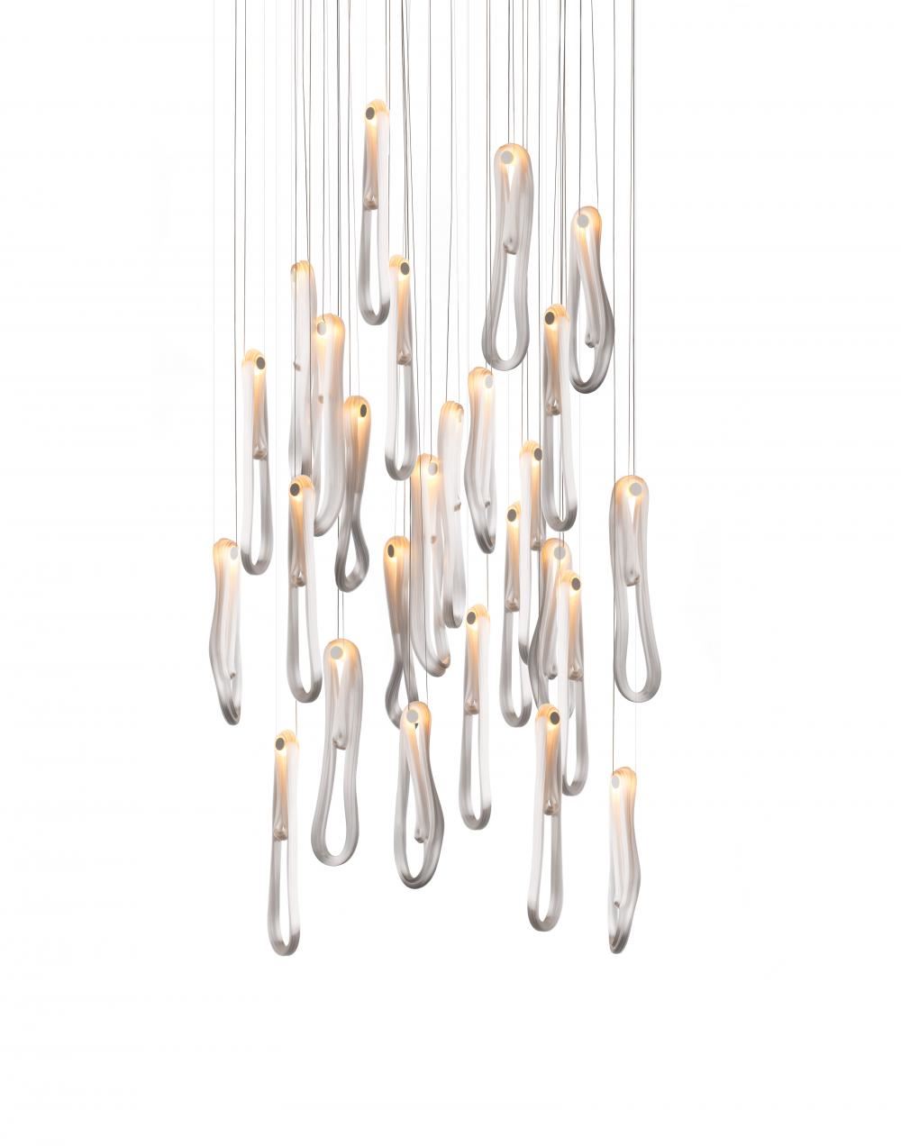 Bocci Series 87 Pendant 11 36 Pieces 26 Pendant Rectangle Canopy 18w Led Clear Designer Pendant Lighting