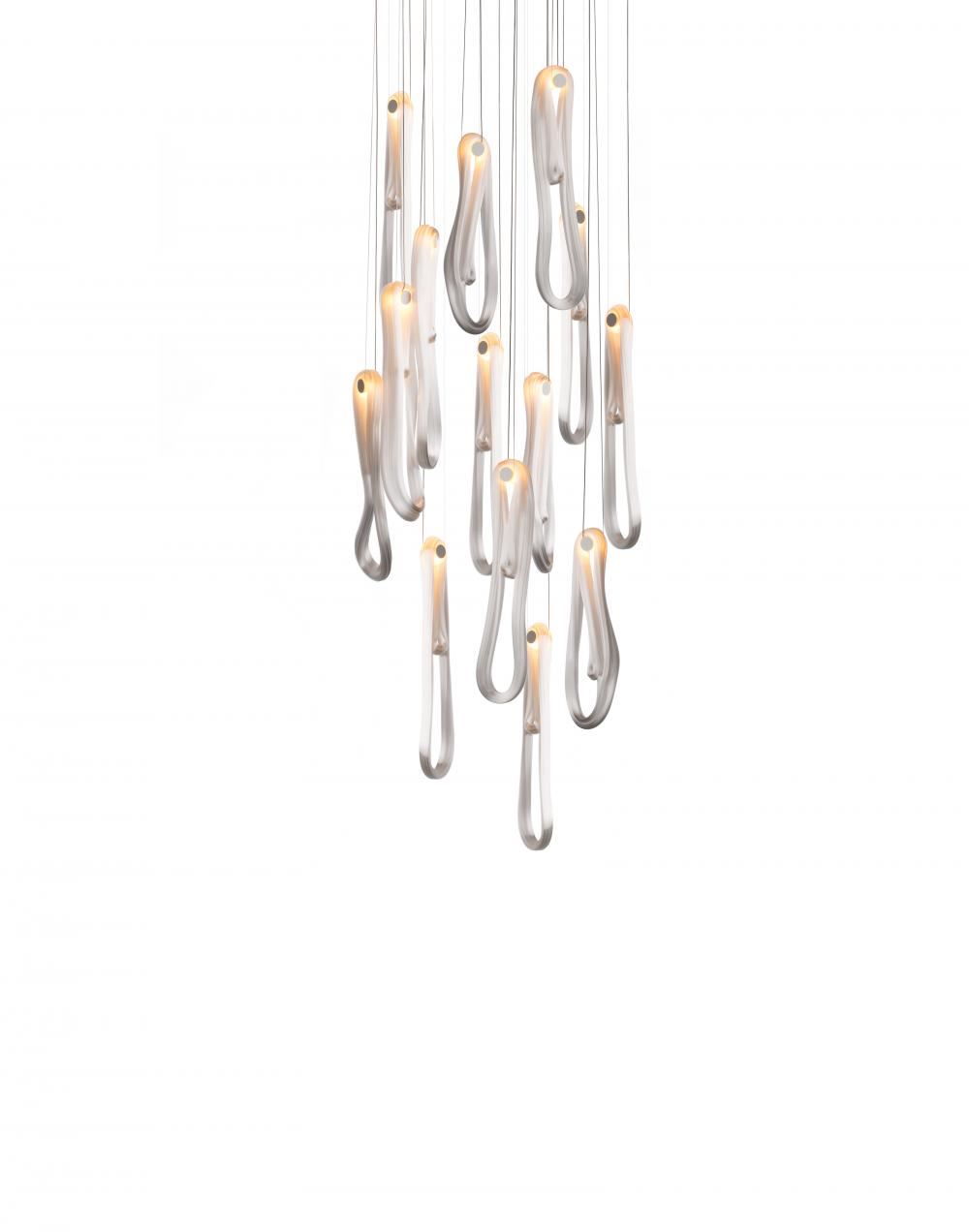 Bocci Series 87 Pendant 11 36 Pieces 14 Pendant Rectangle Canopy 18w Led Clear Designer Pendant Lighting