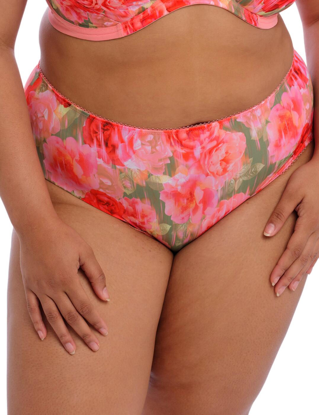 The Goddess Kayla brief is the perfect choice for women who want flattering and full coverage lingerie. With a high-rise waist, this brief offers a comfortable fit that accentuates your curves in all the right ways. The elegant floral design adds an extra touch of sophistication and style. Featuring a full rear coverage for a modest and comfortable fit. To complete the look, matching coordinates are available that will surely make you feel like the goddess you are.  High-rise waist Full rear coverage Elegant floral design Matching coordinates available Country of origin: Sri Lanka Composition: Gusset Lining: 100% Cotton Composition: Main Fabric: 86% Polyester &pipe; 14% Elastane Listed in UK sizes  63039-108488-1439723 6168 High-Waist Brief