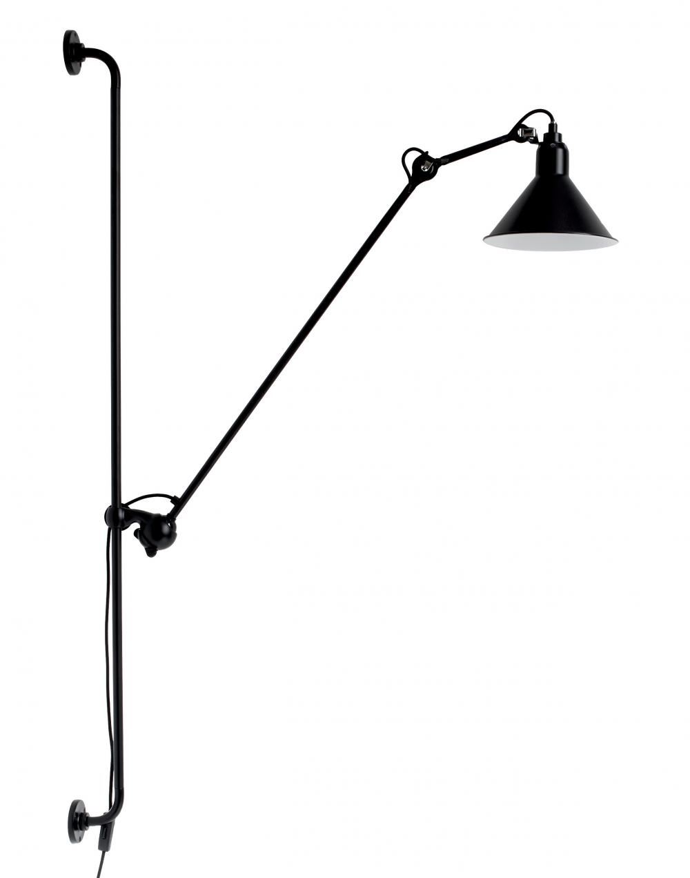 Lampe Gras 214 Wall Light Black Shade Conic