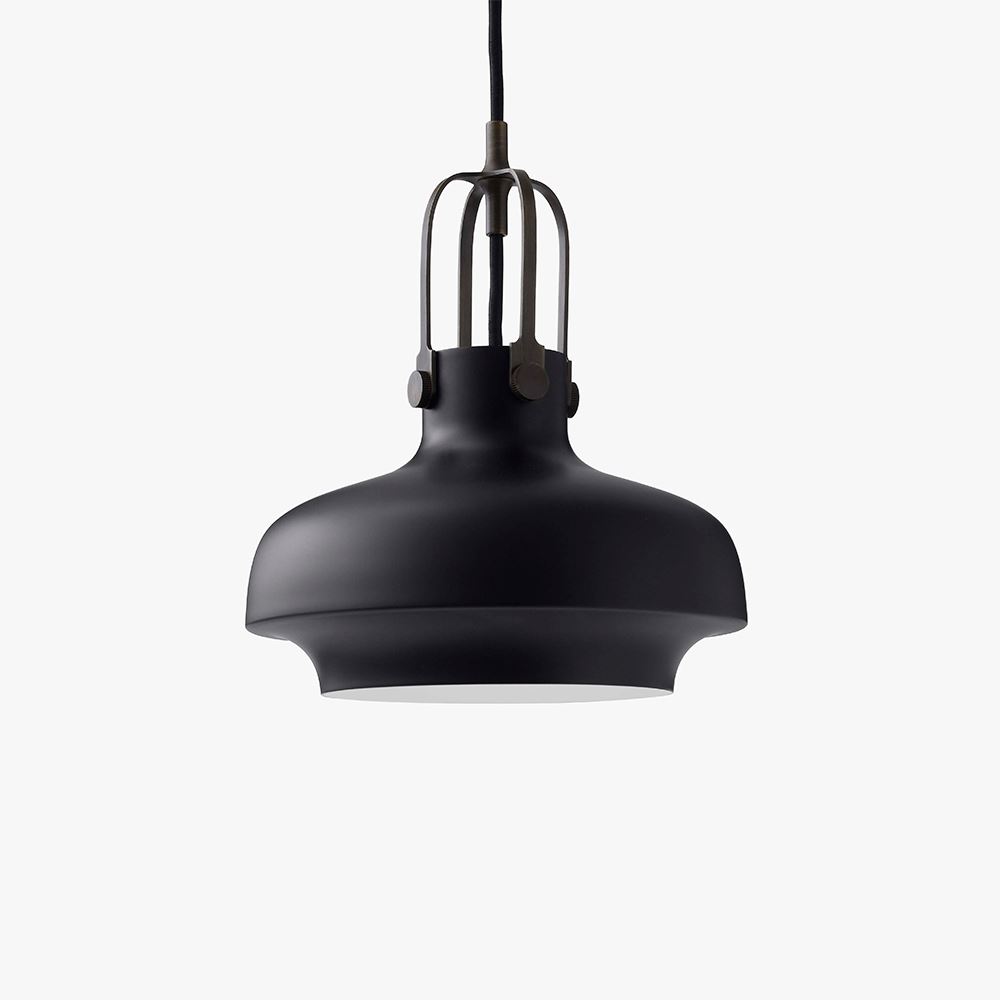 Copenhagen Pendant Small Matt Black None Black Designer Pendant Lighting