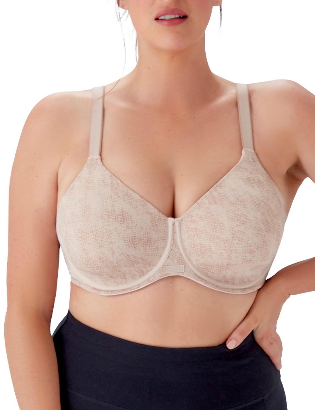 Calling all sports fans, here is the new underwired sports bra from the High-Performance range by Berlei. Maximising cups without the bulk of padding. Enhanced with wiring for support throughout, soft material enclosed reduces discomfort and chafe. This sports bra is not just for our sports lovers but great for those on the go with its multi-use adjustable straps and a classic hook and eye clasp at the rear what's not to love? Colour contrast pattern finishes this sports bra off with a touch of style.  Underwired cups Soft inner reducing chafe Great for sports lovers and those on the go Multi-use straps/detachable straps Hook and eye clasp at the rear Colour contrast pattern Composition: 65% Polyamide &pipe; 29% Elastane &pipe; 6% Polyester Listed in UK sizes  46548-85335-1194686 YYR9 Sports Bra