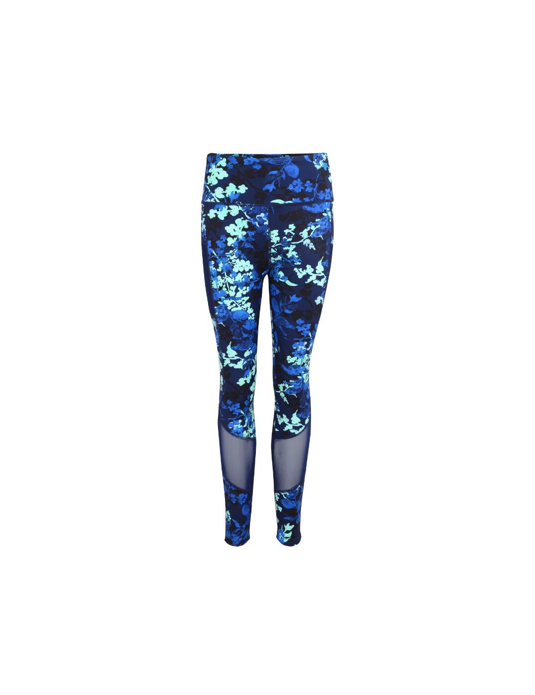 The Pour Moi Energy printed mesh panel legging, where fashion meets function in the most fabulous way possible! Bold, vibrant prints make a statement with every stride, ensuring you stand out from the crowd and turn heads wherever your fitness journey takes you. Featuring mesh detailing at the lower leg, these leggings not only add a touch of sass but also offer breathability and ventilation, keeping you cool and dry even during the toughest workouts. Plus, with their high-waisted fit, they provide extra support and ensure a flattering silhouette that boosts your confidence. The side mesh pockets are perfect for securely storing your phone, keys, or any other must-haves you want to take with you on your active adventures. Crafted from sweat-wicking fabric, these leggings are your trusty partners for all kinds of exercises, from intense runs to relaxing yoga sessions. The full-length style provides extra coverage, while the stretchy and flexible fabric allows for a wide range of motion, enabling you to push your limits without restriction.  Sports leggings Bold print Mesh detailing at the lower leg High waisted fit Full length Side mesh pockets Sweat-wicking fabric Perfect for running Matching activewear is also available Country of origin: China Composition: 78% Polyester &pipe; 22% Elastane Composition: Mesh: 92% Polyester &pipe; 8% Elastane Listed in UK sizes  63114-108584-1441384 97117 Sports Leggings