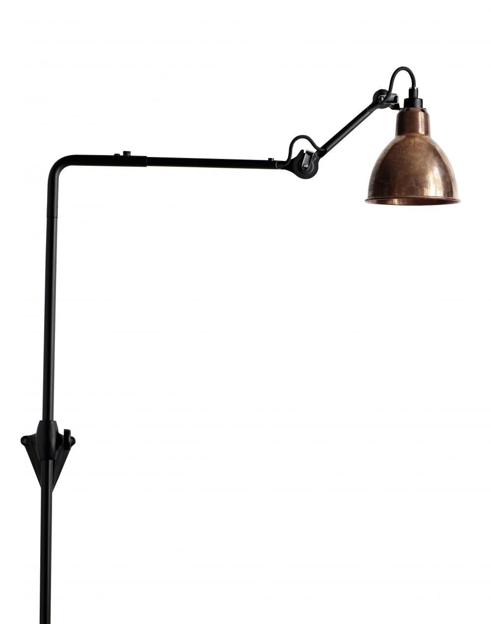 Lampe Gras 216 Wall Light Raw Copper Shade Round Shade