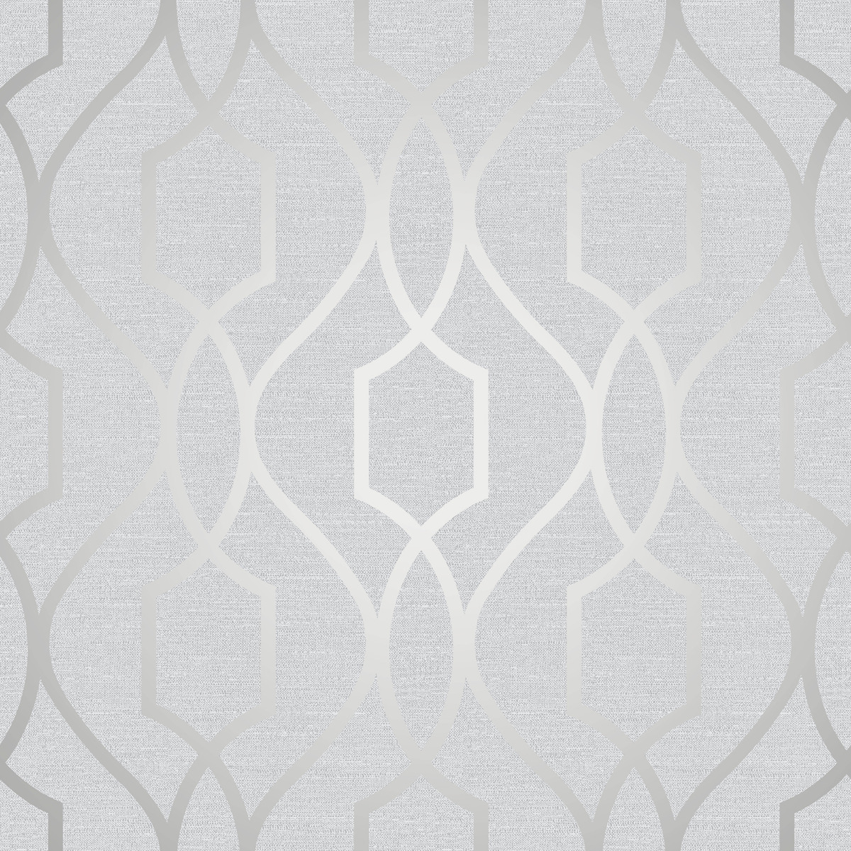 Apex Geometric Trellis Wallpaper Stone and Silver Fine Decor FD41995