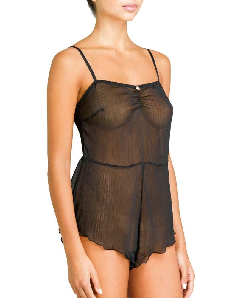 Look effortlessly put together in the Penelope teddy by Coco de Mer. This fabulous design is the perfect special number to spice up your evenings. Crafted from delicate chiffon that gently frames your silhouette with the illusion of bare skin. The Penelope teddy features a gathered effect upon the bodice, framing you bust while the thin shoulder straps allow for full adjustability. It fastens with a zip closure at the rear for ease of access. Finished with rose gold hardware for an extra luxurious touch.  Sensual chiffon teddy Sheer finish Adjustable shoulder straps Zip feature at the back Composition: 100% polyamide Listed in UK sizes  46595-85389 PEN-024-01 Sexy Teddy