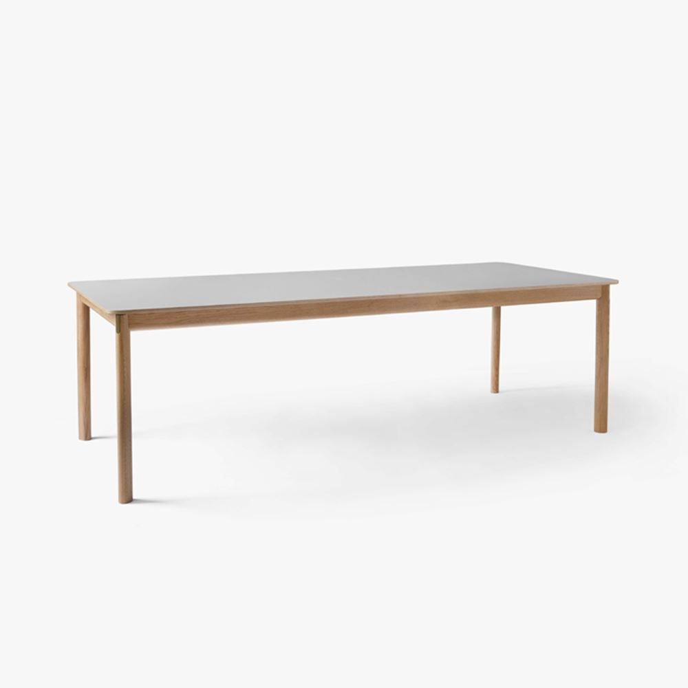 Patch Extendable Dining Table Large Oak Beige Arizona