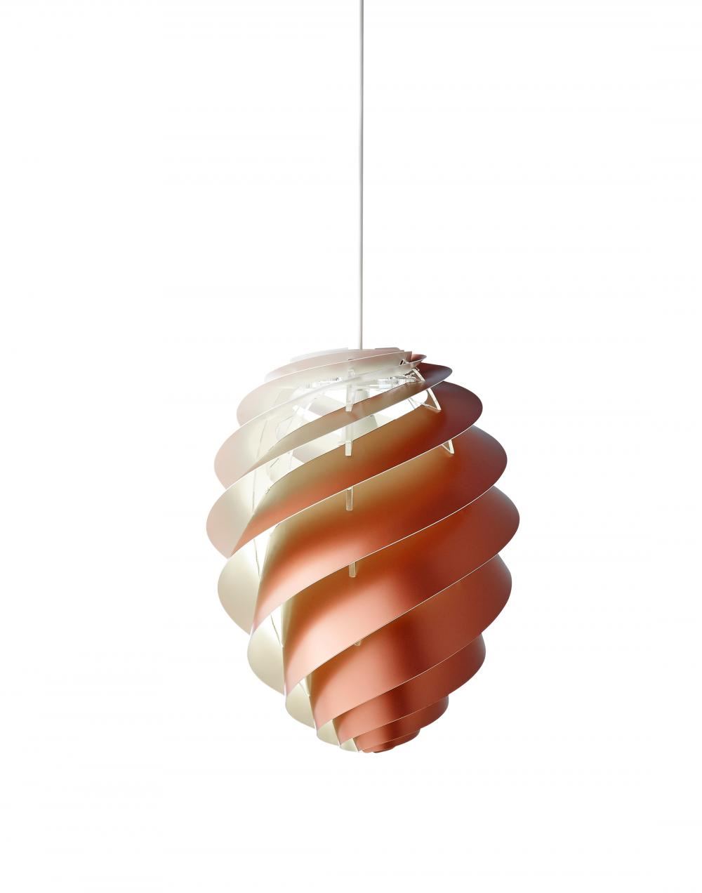 Le Klint Swirl 2 Pendant Small Copper Designer Pendant Lighting