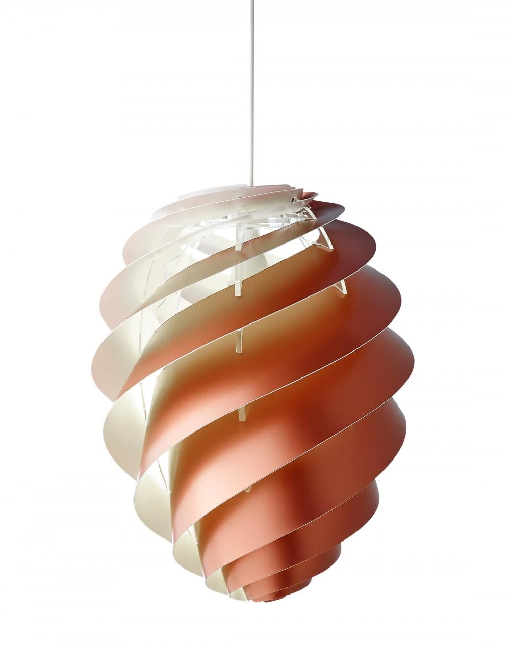 Le Klint Swirl 2 Pendant Large Copper Designer Pendant Lighting