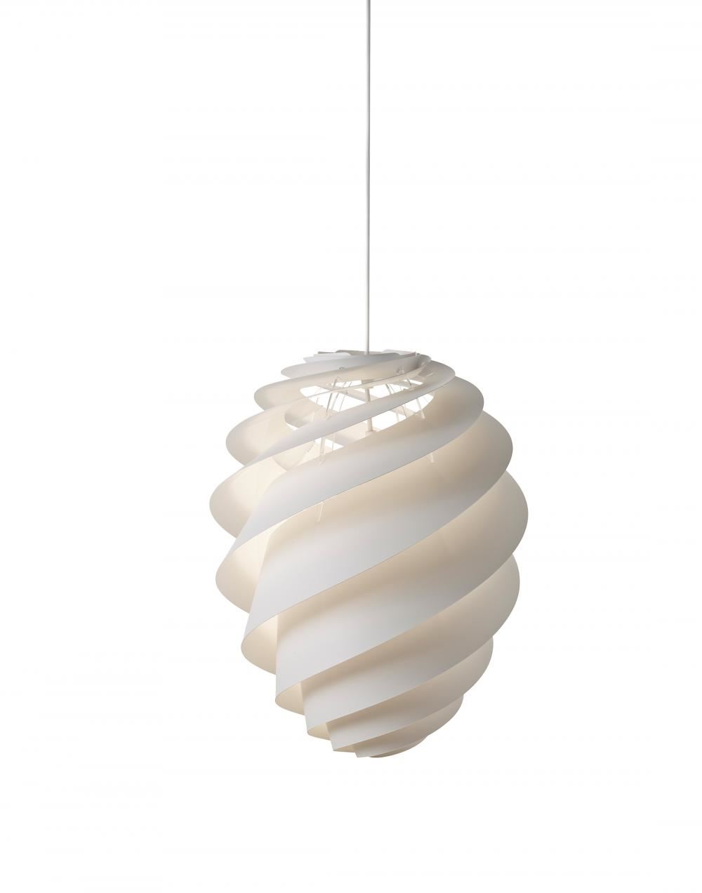 Le Klint Swirl 2 Pendant Small White Designer Pendant Lighting