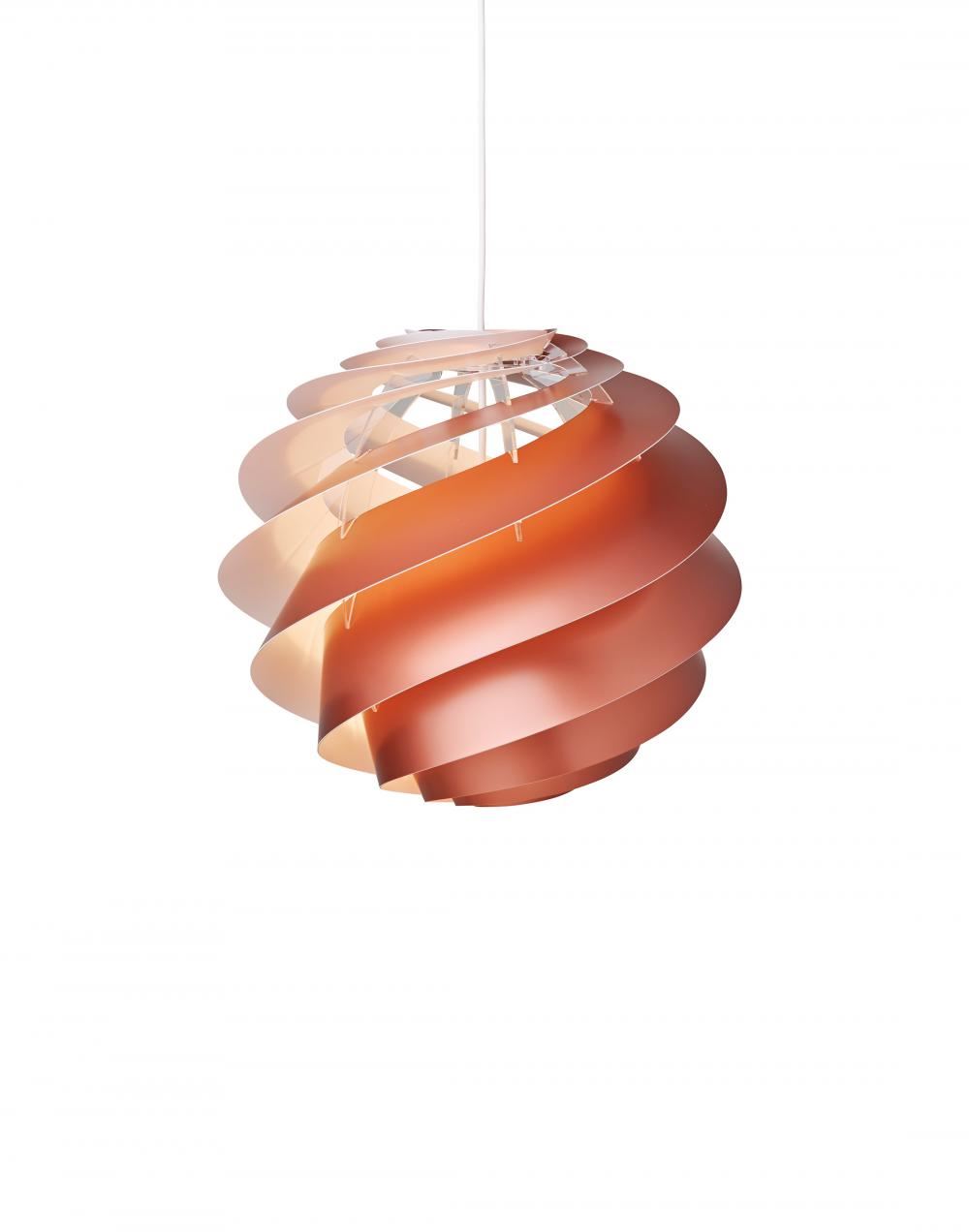 Le Klint Swirl 3 Pendant Medium Copper Designer Pendant Lighting