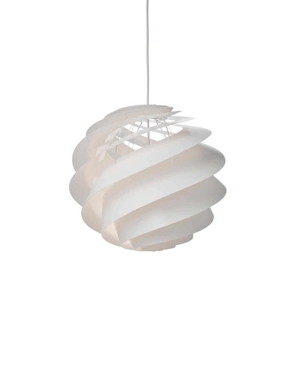 Le Klint Swirl 3 Pendant Medium White Designer Pendant Lighting