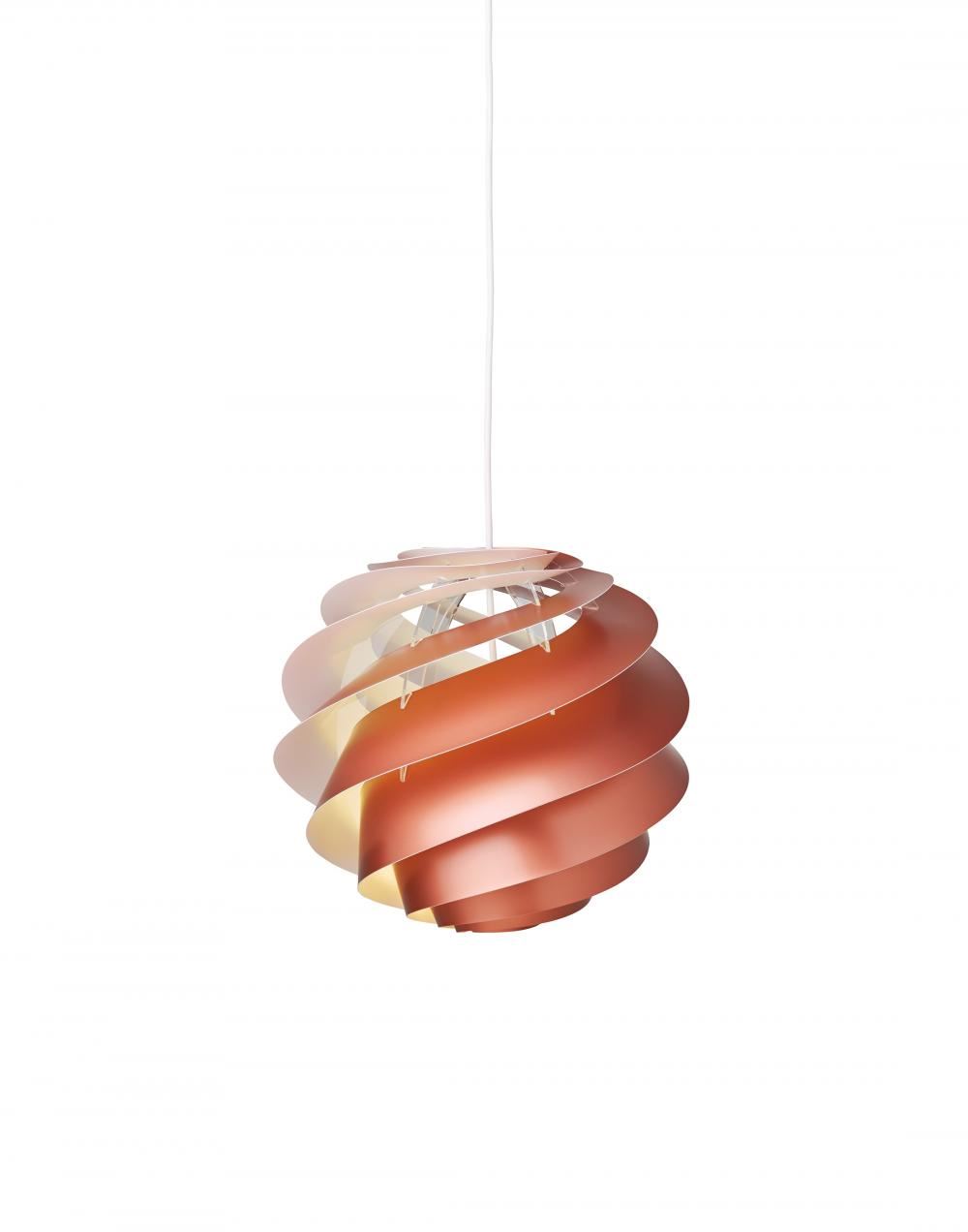 Le Klint Swirl 3 Pendant Small Copper Designer Pendant Lighting