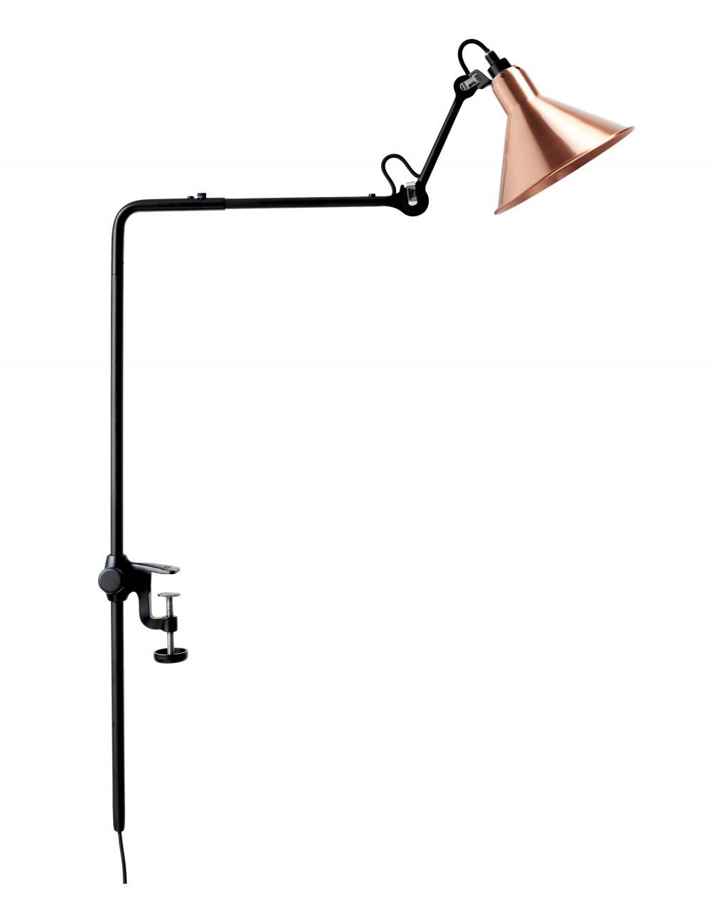 Lampe Gras 226 Bookshelf Lamp Copper Shade With White Interior Conical