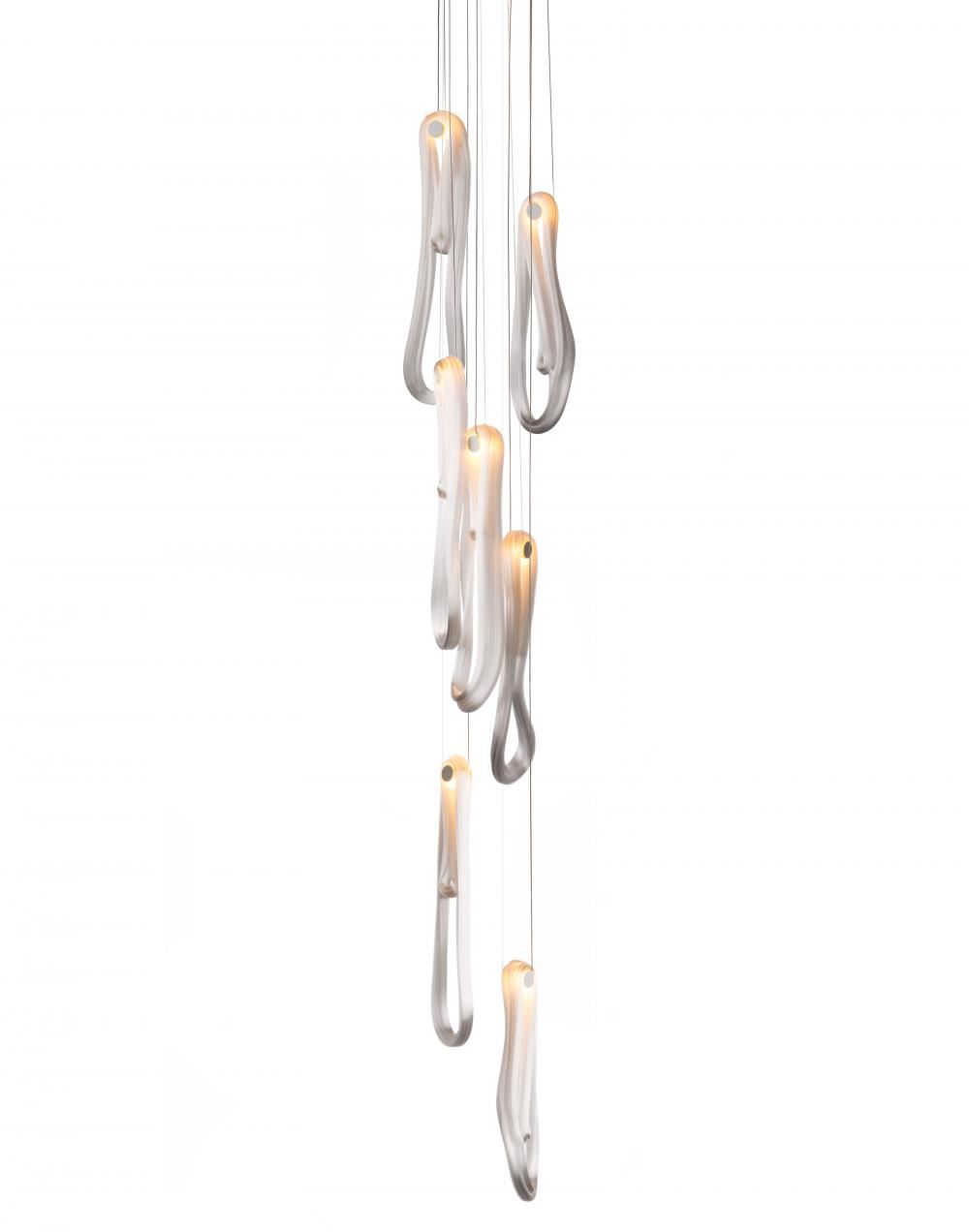 Bocci Series 87 Pendant 3 7 Pieces 7 Cluster Canopy 18w Led Clear Designer Pendant Lighting