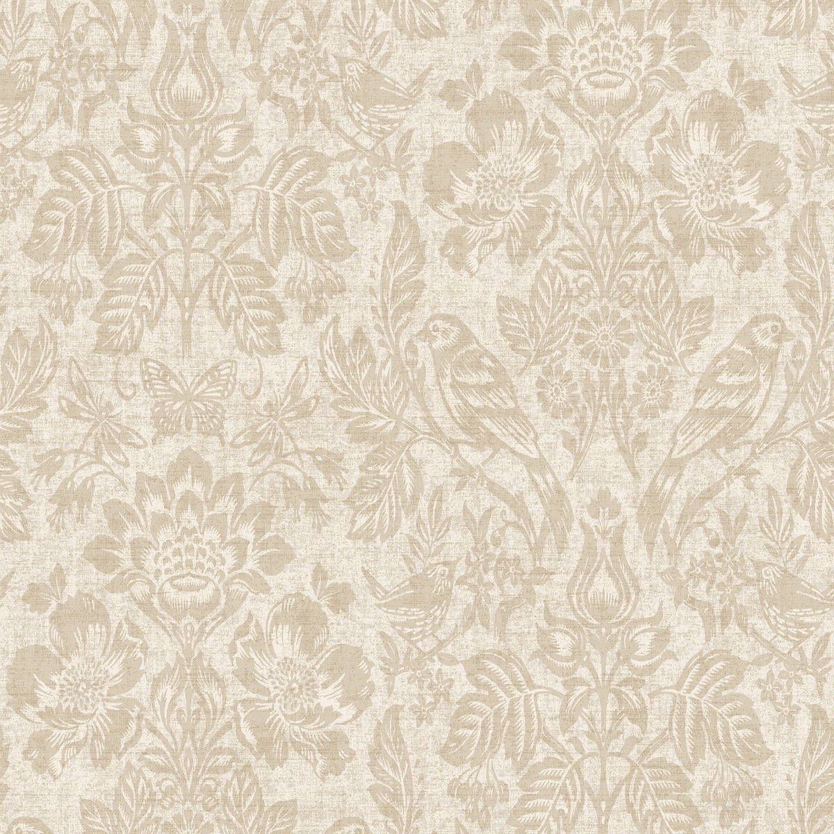 Holden Decor Hawthorn Meadow Neutral Textured Vinyl Wallpaper, Cream