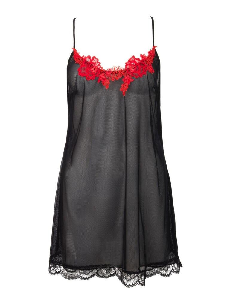 Beautiful and seductive, this luxury babydoll will delight. The perfect gift or the best way to treat yourself, this Lise Charmel nightwear is all you need. Crafted from a quality semi-sheer tulle and finished with premium lace trim and contrast embroidery. The hem falls just below the cheeks and the back of this babydoll is truly special. The thin and elegant straps join at the back in a stunningly unique design.  Luxury babydoll No padding or underwire Revealing semi-sheer design Embroidery & lace decoration Adjustable straps Composition:- 75% Polyamide / Nylon &pipe; 17% Elastane / Spandex &pipe; 8% Polyester Listed in UK sizes  46779-85656 ALG1705  Babydoll