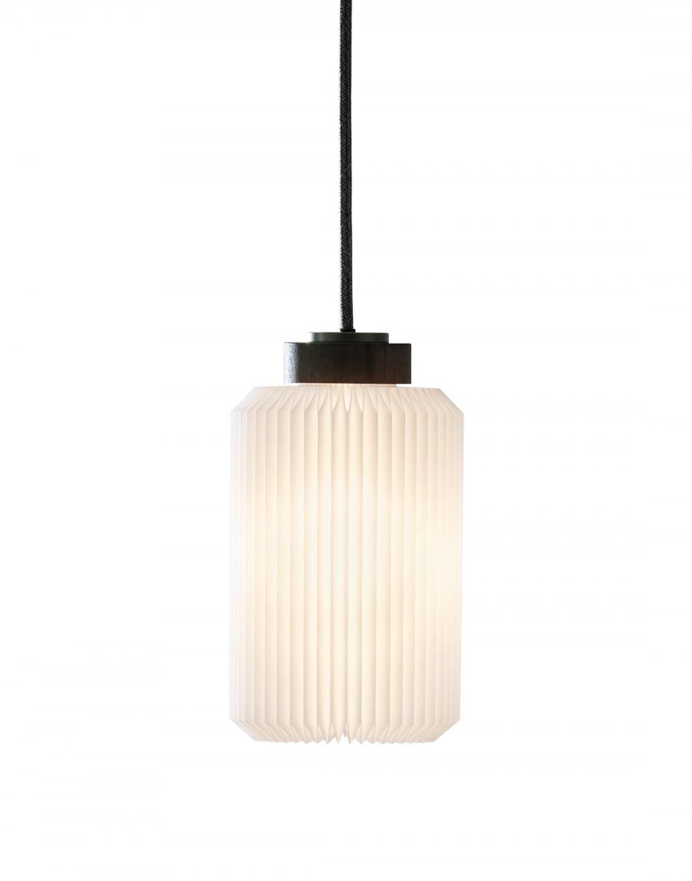 Le Klint Cylinder Pendant 182 Small Black Oak Dark Wood Designer Pendant Lighting