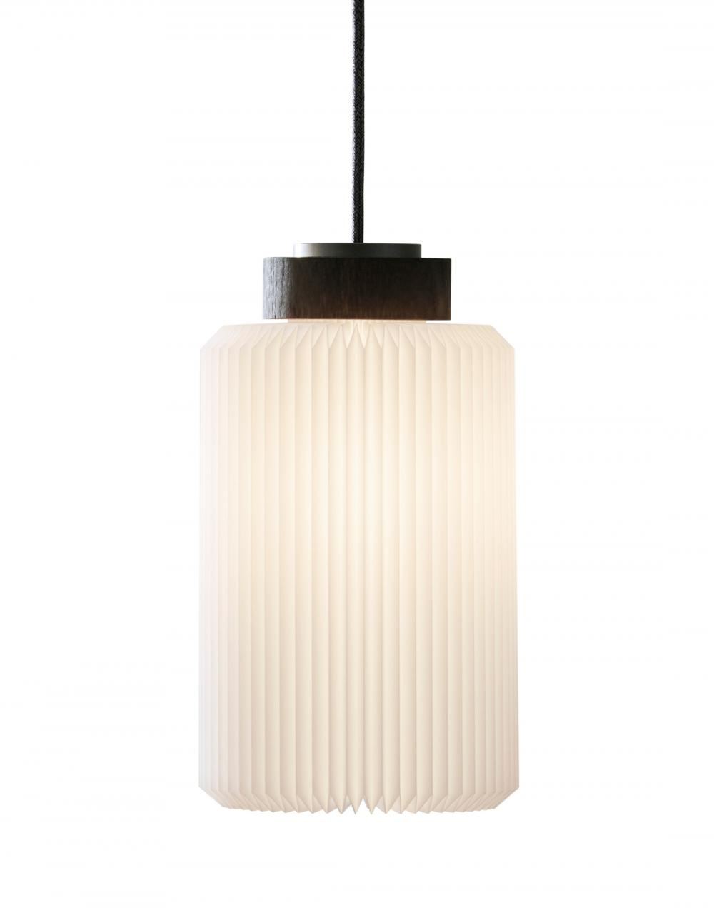 Le Klint Cylinder Pendant 182 Medium Black Oak Dark Wood Designer Pendant Lighting