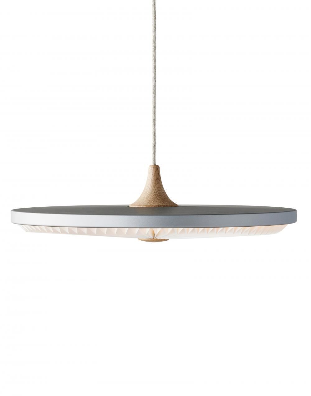 Le Klint Soleil Pendant Medium Silver Cloud Light Oak