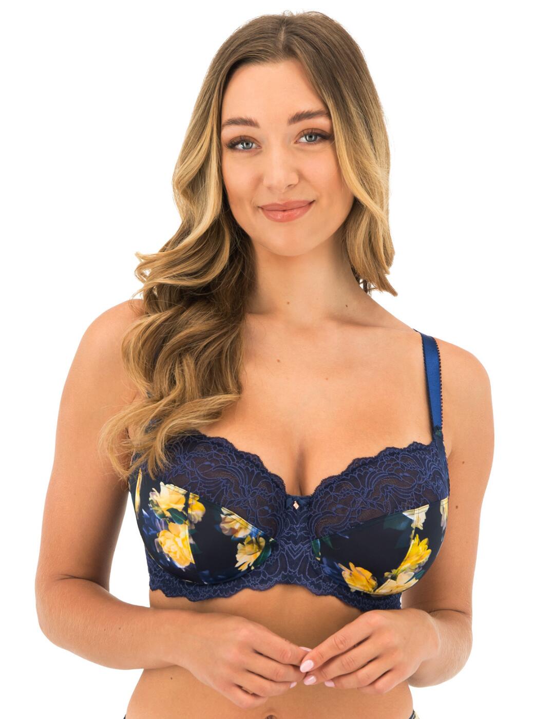 Add a touch of style to your everyday lingerie collection with the elegant Lucia range by Fantasie. This classic bra has a side support design and boasts a supportive underwire creating uplift and forward projection. The floral print and lace combination creates a timeless feminine look. Non-padded cups create a natural shape and the adjustable shoulder straps ensure the perfect fit. Wear with matching lingerie from the stylish Lucia collection.  Stylish side support bra Elegant lace Full cup coverage Non-padded cups Underwired for support Adjustable shoulder straps Hook and eye closure Country of origin: Tunisia Composition: 15% Polyamide &pipe; 16% Elastane &pipe; 69% Polyester Listed in UK sizes  63293-108811-1446314 101501 Side Support Bra