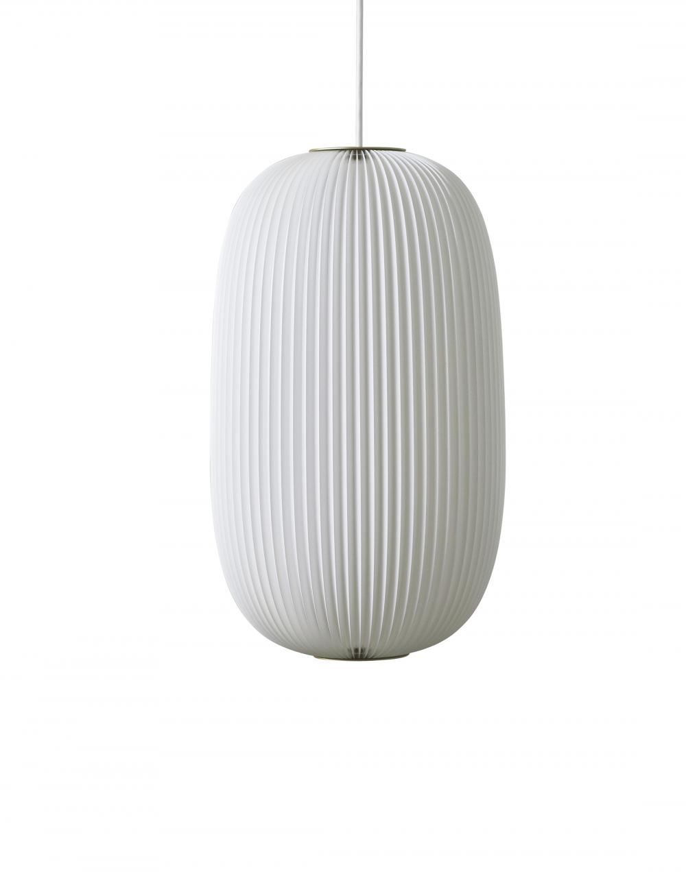 Le Klint Lamella Pendant Lamella 133 Gold Fitting White Designer Pendant Lighting