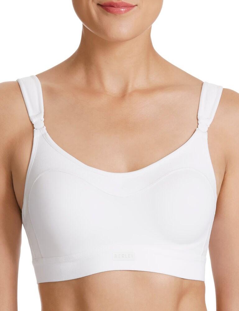 The Ultimate Performance crop top is designed with an elite athlete in mind. This modern top has been engineered with the latest in Berlei's innovation to provide extreme support during high impact sports. Featuring seamless, perforated and padded cups, providing breathability and reducing chafing. The padded straps, underbust and body band are crafted from moisture-wicking fabric for comfort. The swivel front shoulder strap clasp moves and flexes with the body whilst the racerback clip and hook adjustment allows for multiple shoulder strap positions. Update your sportswear with this practical piece.  Sleek and feminine design Designed for high impact Perforated padded cups for breathability Adjustable and convertible straps Underwired cups Hook and eye fastening Composition:- 62% Polyamide &pipe; 22% Elastane &pipe; 16% Polyester Listed in UK sizes  43730-80418-1084916 Y599W  Crop Top