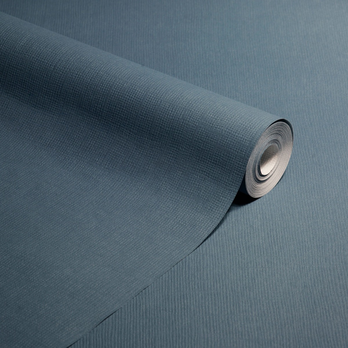 Plain Textured Wallpaper Steel Blue Anaglypta RD3026