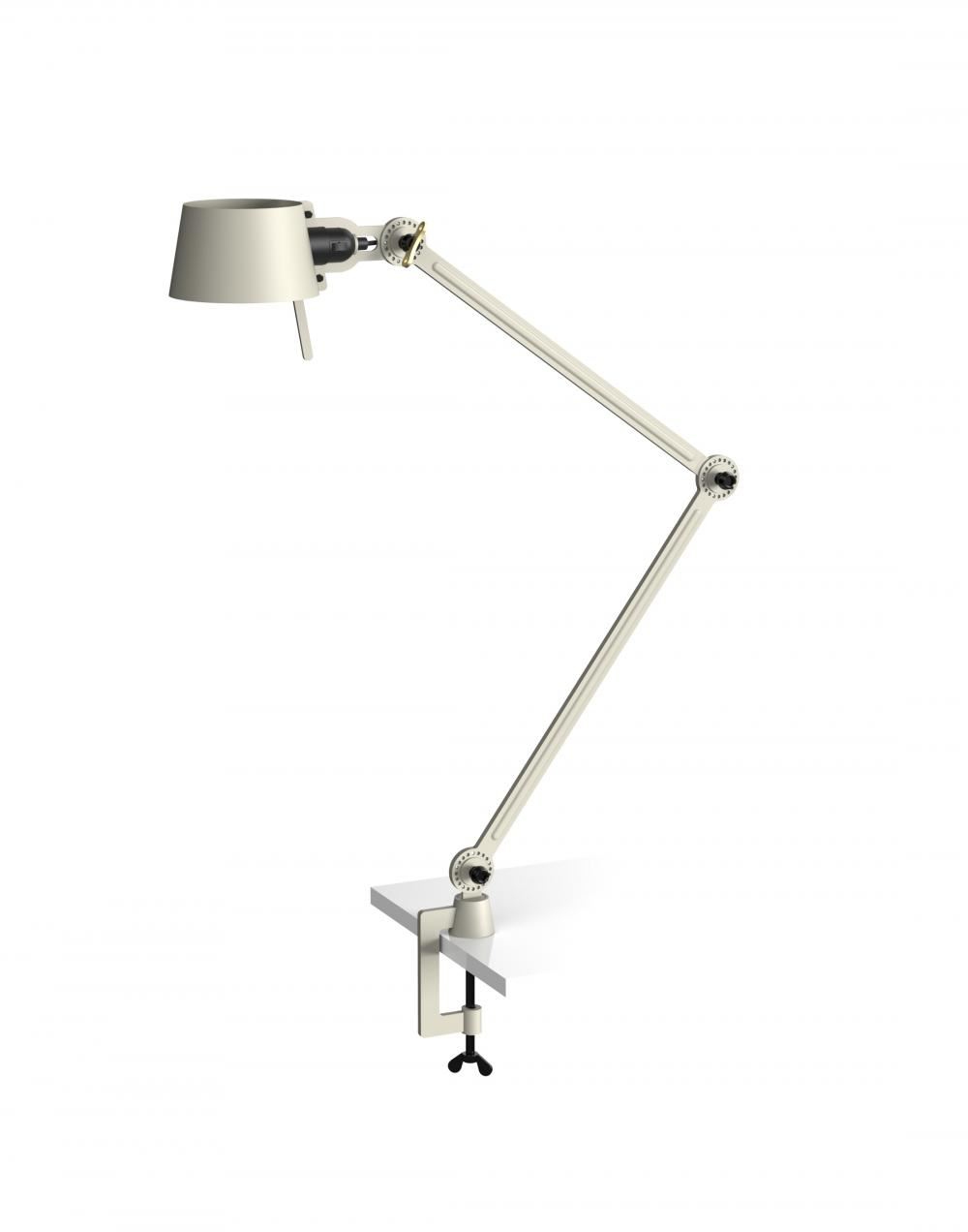 Bolt Desk Lamp Double Arm With Clamp Ash Grey