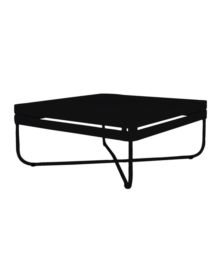 Bris Outdoor Table Black Steel Table