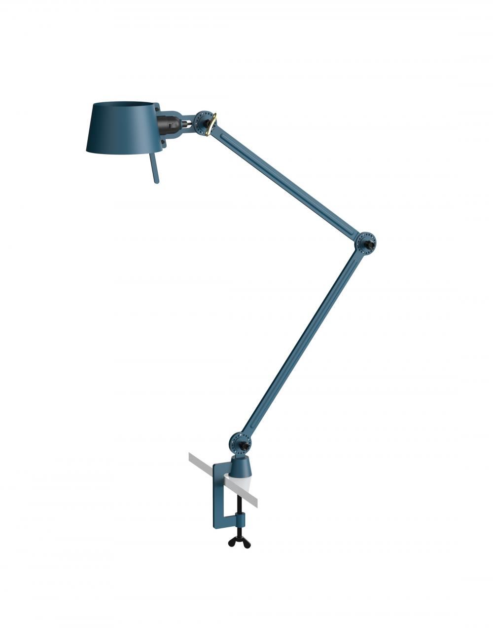 Bolt Desk Lamp Double Arm With Clamp Thunder Blue