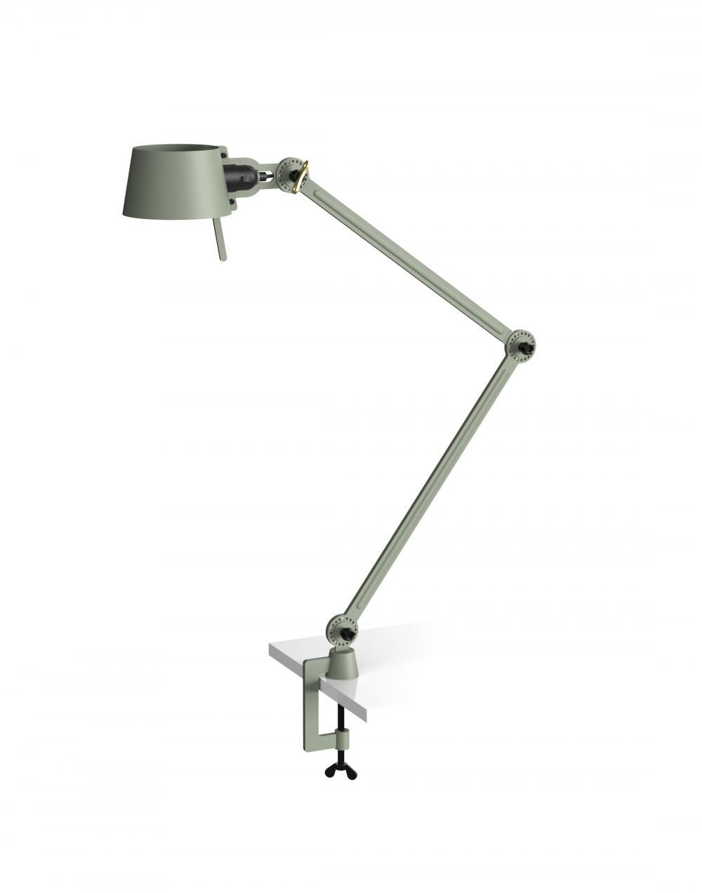 Bolt Desk Lamp Double Arm With Clamp Flux Green