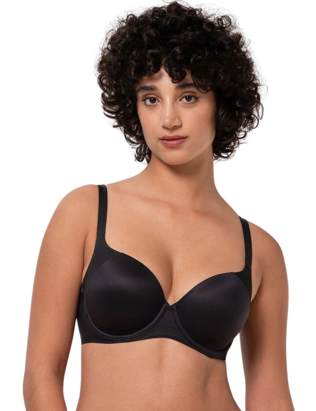 A timelessly fashionable and super comfortable Body Make-Up collection by Triumph is a must-have in your lingerie drawer. Crafted from luxuriously smooth and soft fabrics for all-day wearing comfort. Featuring underwired and lightly padded cups with an innovative 3D Breeze Foam, allowing utmost breathability and moisture control along with excellent support and light boost. The seamless construction allows for a smooth finish under tight clothing. The straps are adjustable for an individual fit and the bra fastens with a hook and eye closure to the rear.