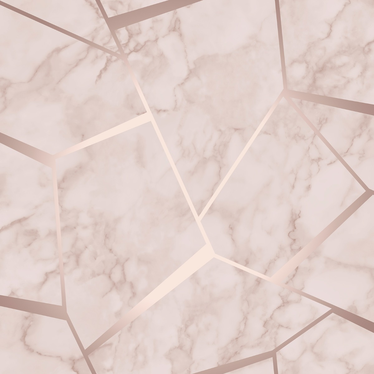 Fine Decor Fine Décor Fractal Marble Wallpaper Granite Cloudy Metallic Rose Gold Luxury, Pink