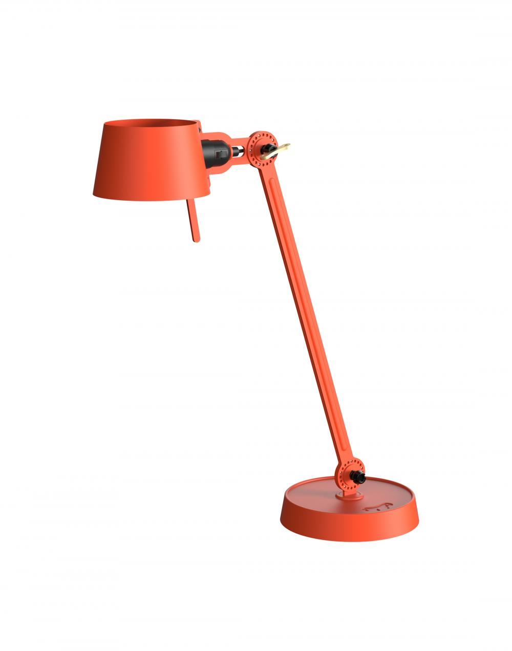 Bolt Desk Lamp Single Arm Striking Orange