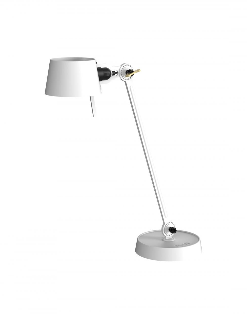 Bolt Desk Lamp Single Arm Pure White