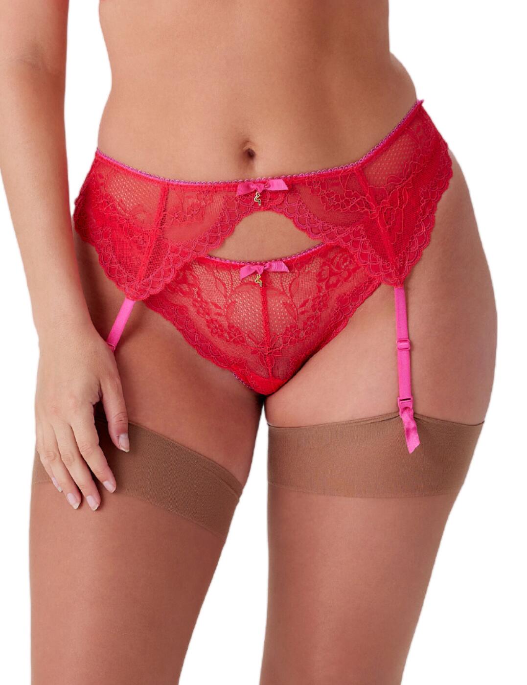Dreaming of something super seductive to spice things up? Gossard's Superboost Lace suspender is just the thing you need! This stunning suspender hugs the body while still being incredibly comfortable thanks to its supportive mesh back. Not only is it fashionable and comfortable, but it also helps to smooth your silhouette, so that you look and feel your best. The delicate fine lace is lovingly designed to tantalize and tease, and it's beautifully finished with a stunning bow decoration and signature G detail. Plus, it's available in a range of gorgeous and matching coordinates, so you can complete the look.  Seductive suspender Delicate fine lace Supportive mesh back Comfortable fit Helps to smooth your silhouette Bow decoration with signature G detail Matching coordinates available Country of origin: China Composition: 79% Polyamide &pipe; 16% Elastane &pipe; 5% Viscose Listed in UK sizes  62489-107848-1429548 7712 Suspender Belt
