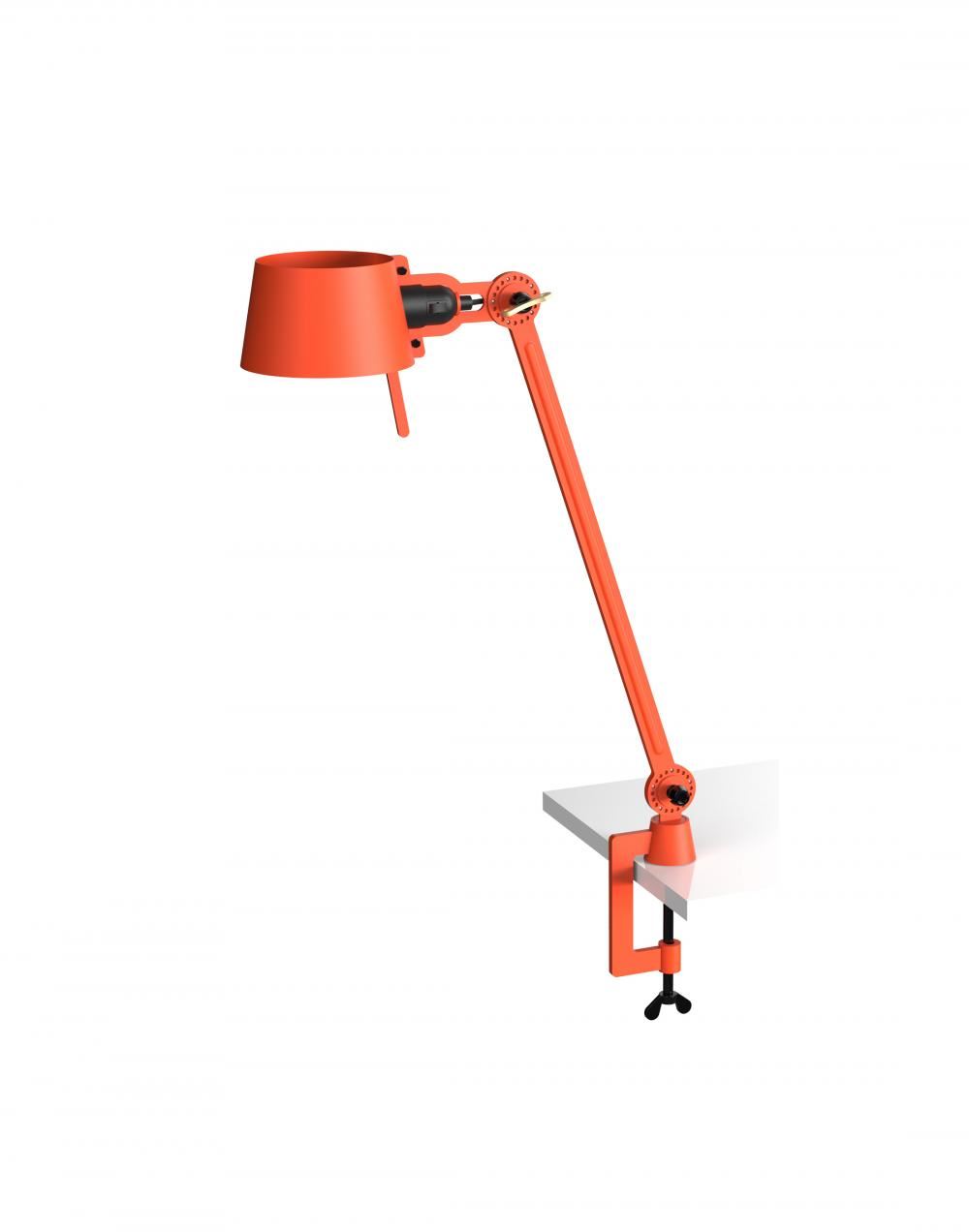 Bolt Desk Lamp Single Arm With Clamp Striking Orange