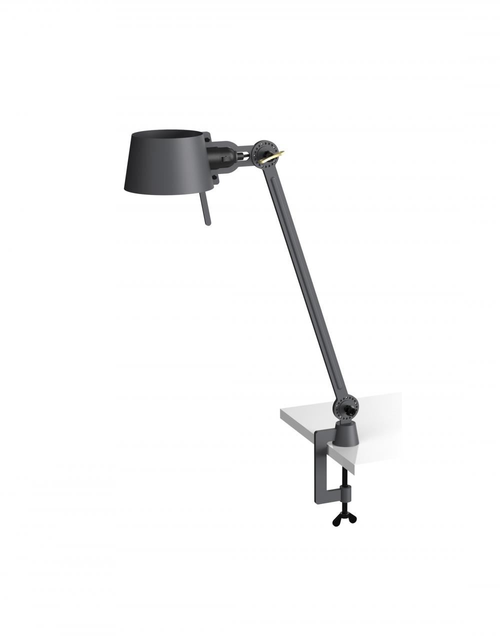 Bolt Desk Lamp Single Arm With Clamp Midnight Grey