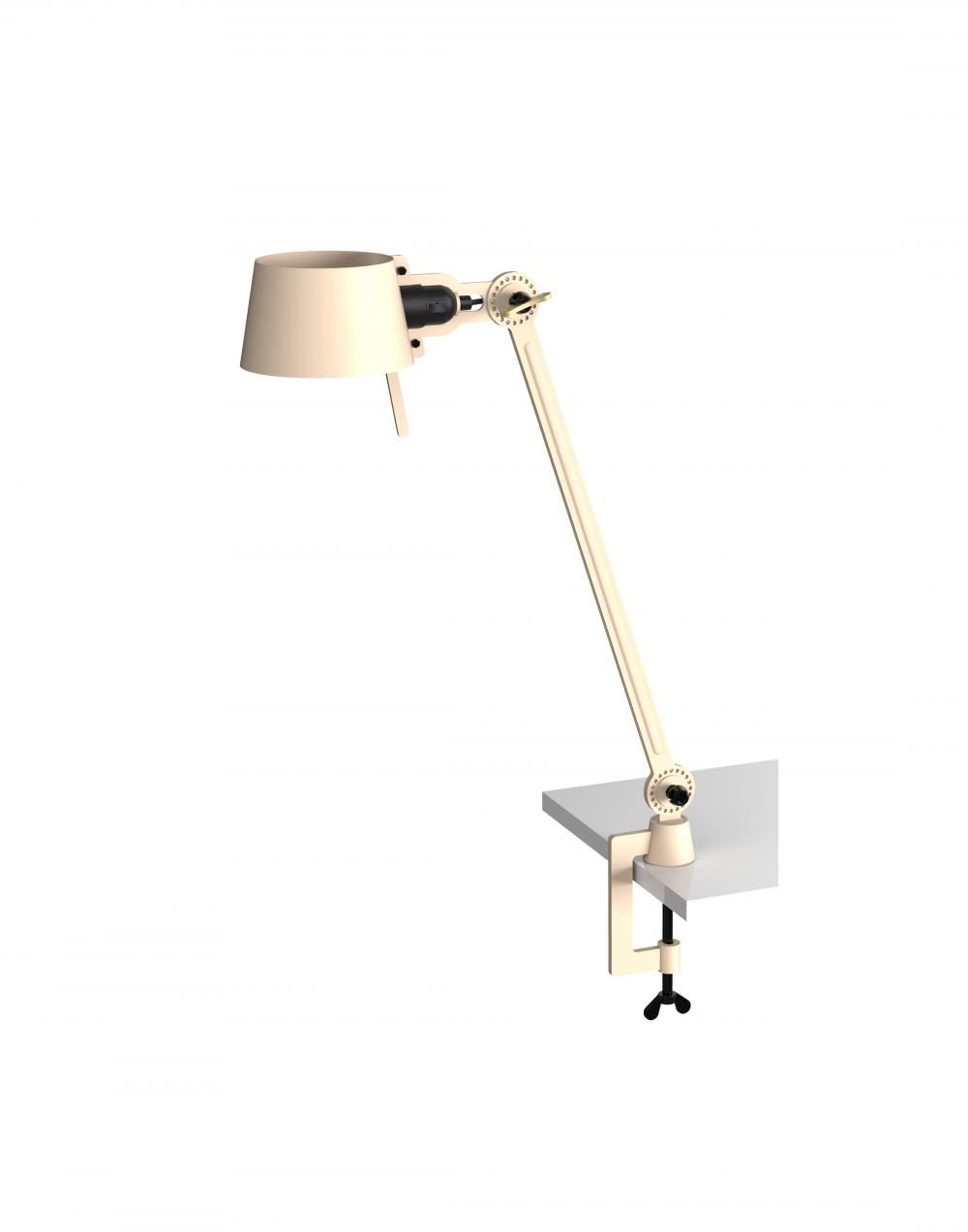 Bolt Desk Lamp Single Arm With Clamp Lightning White