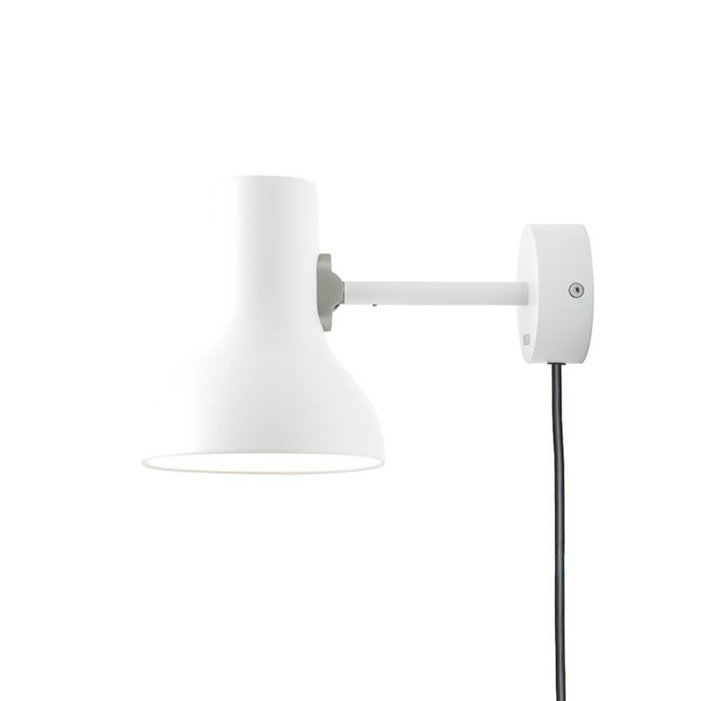 Anglepoise Type 75 Wall Light Plug Switch Cable Mini Alpine White Wall Lighting